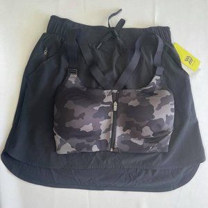 Sports bra and stretch Woven Skorts size XS